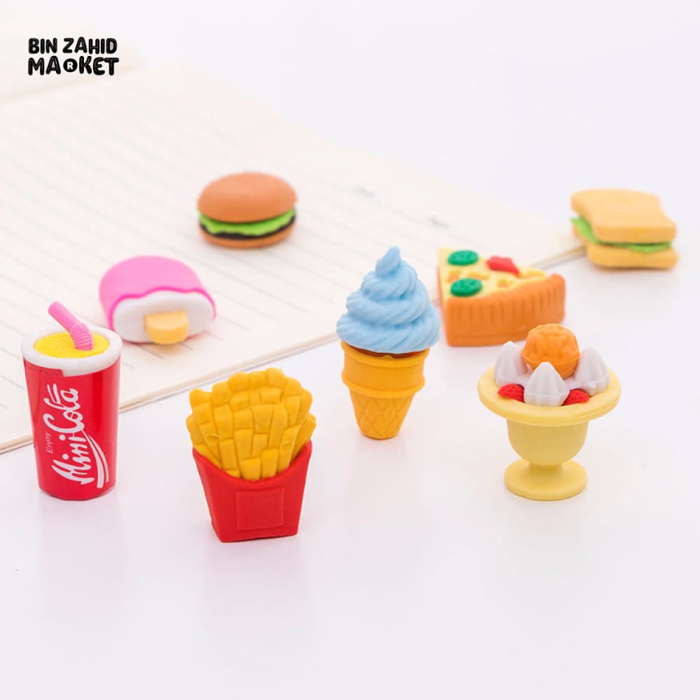 FAST FOOD ERASERS