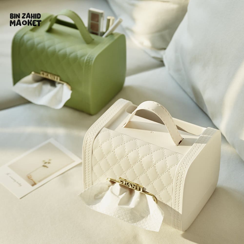 FAUX BAG LOOKALIKE TISSUE BOX