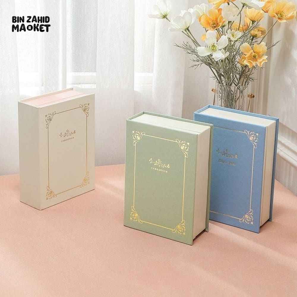 FAUX BOOK SHAPED JEWELRY BOX WITH MAGNETIC LOCK