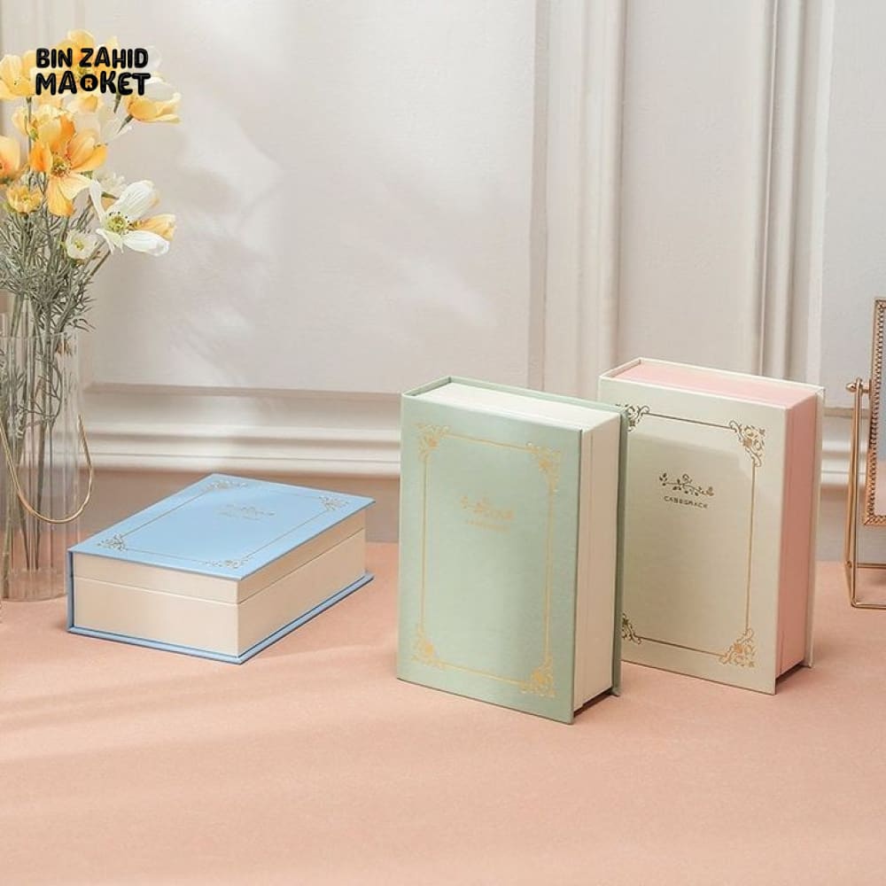 FAUX BOOK SHAPED JEWELRY BOX WITH MAGNETIC LOCK