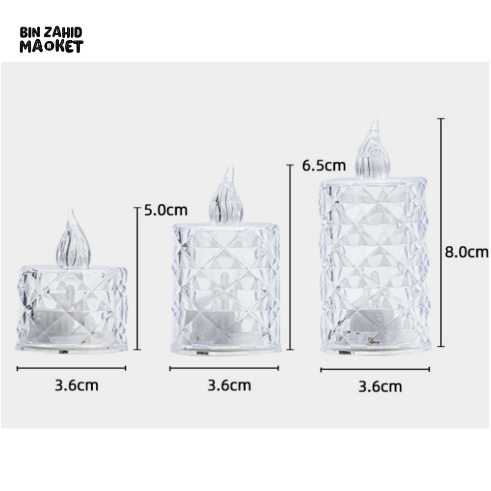 FLAMELESS LED CANDLE LIGHTS – 3-PIECE BATTERY-OPERATED DECOR