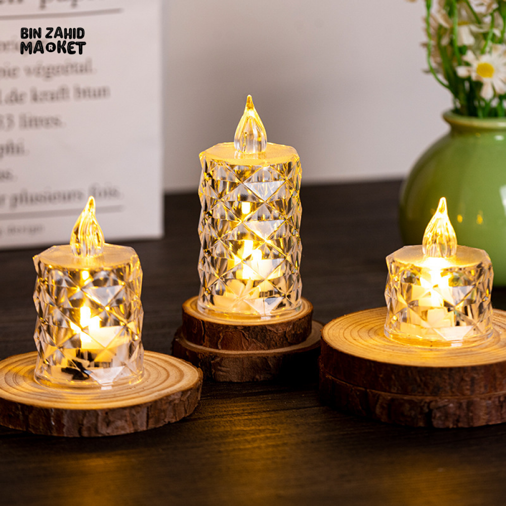 FLAMELESS LED CANDLE LIGHTS – 3-PIECE BATTERY-OPERATED DECOR
