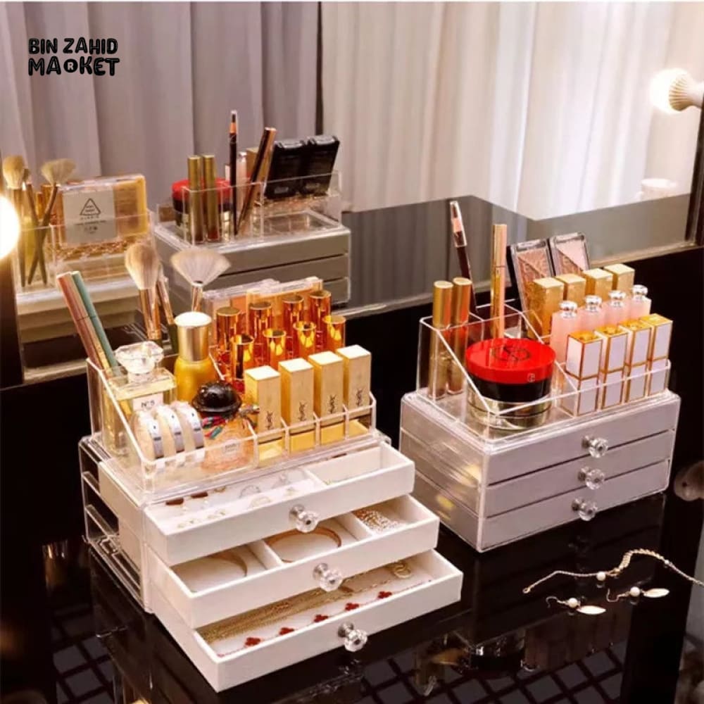 FLANNEL JEWELRY & COSMETIC ORGANIZER