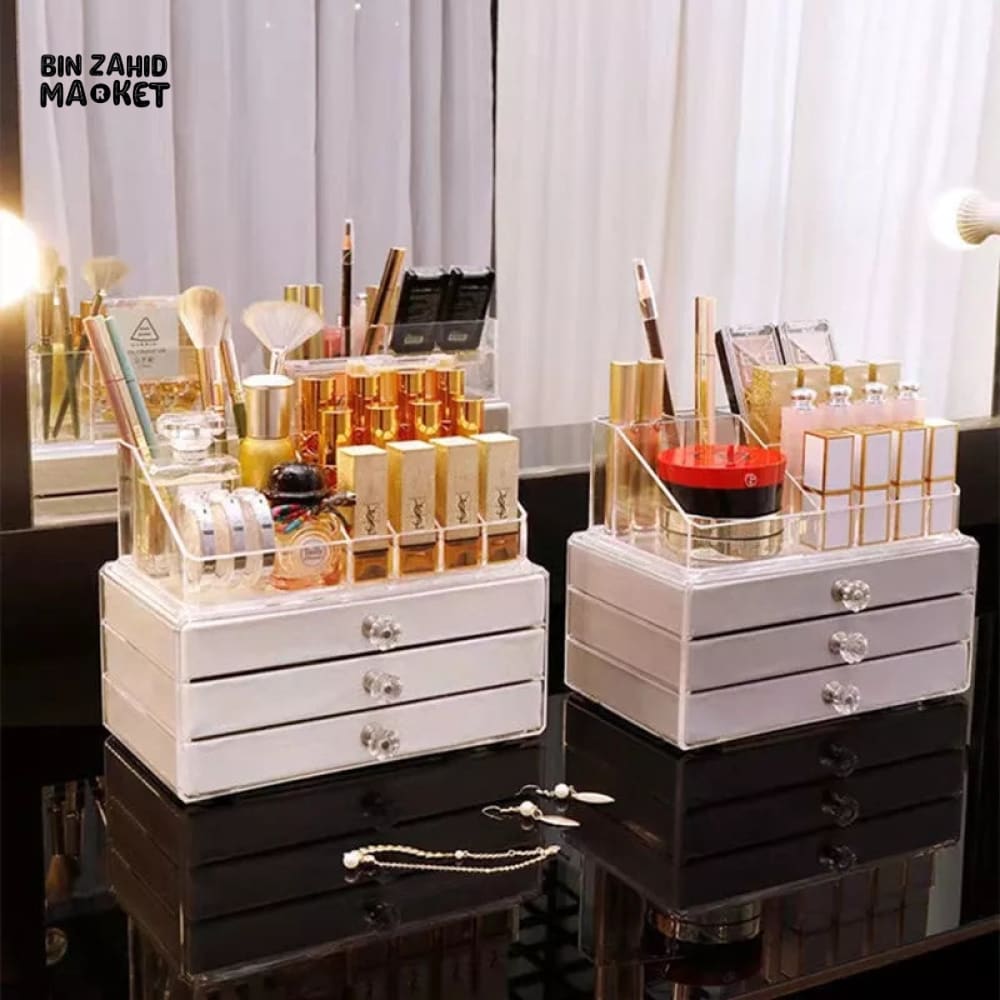 FLANNEL JEWELRY & COSMETIC ORGANIZER