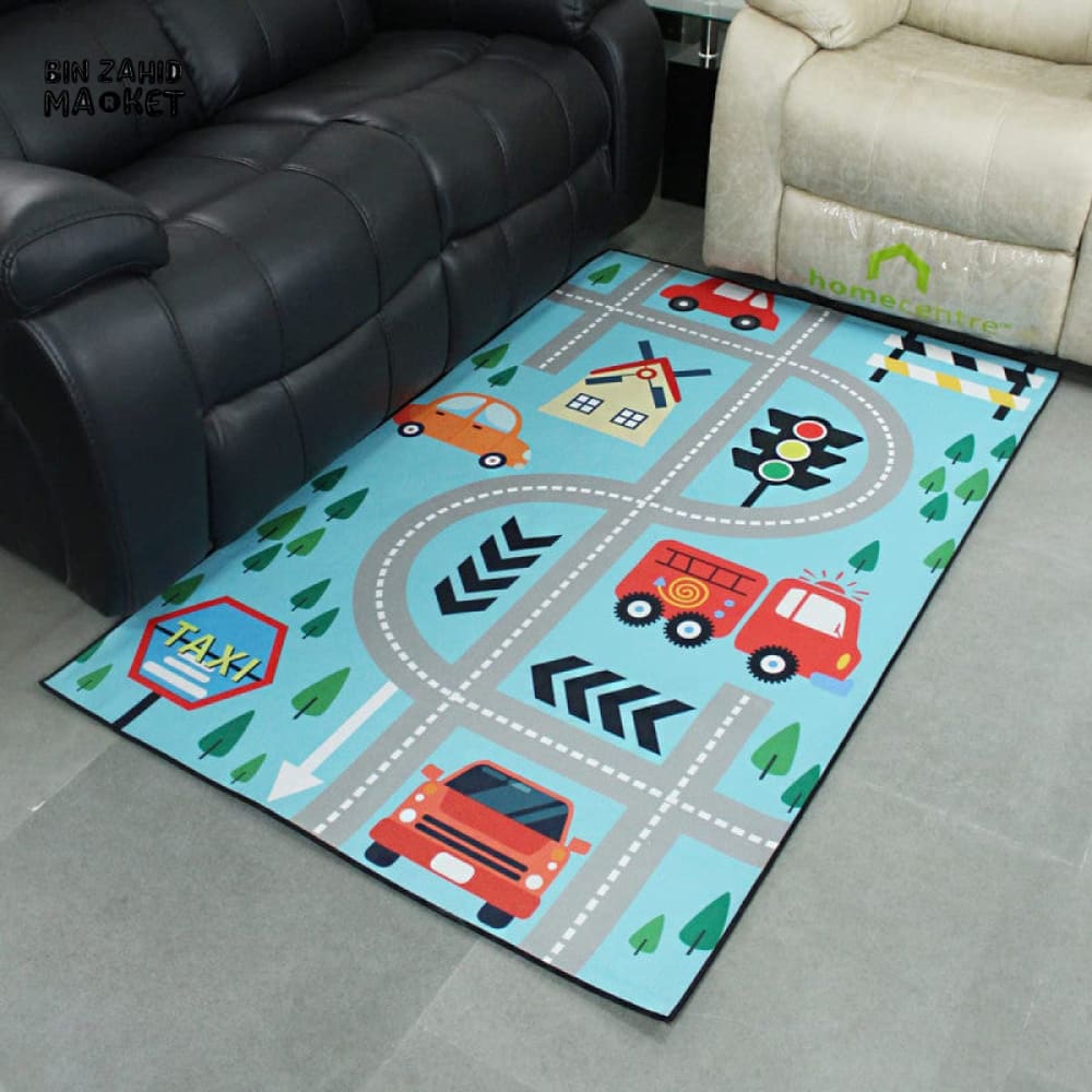 FLOOR MAT FOR LIVING ROOM AND BEDROOM DECOR - CITY DRIVE KIDS PLAY MAT