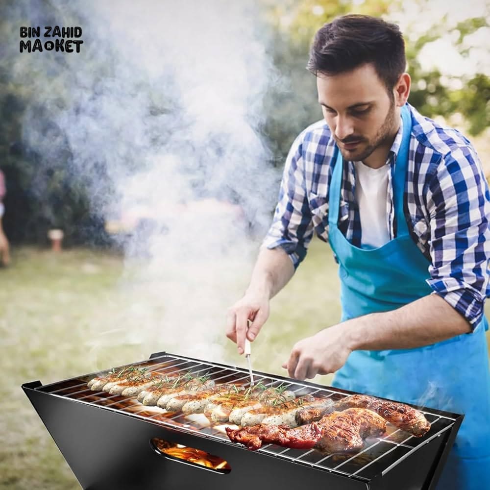 FOLDABLE BBQ GRILL - PORTABLE & EASY TO CARRY