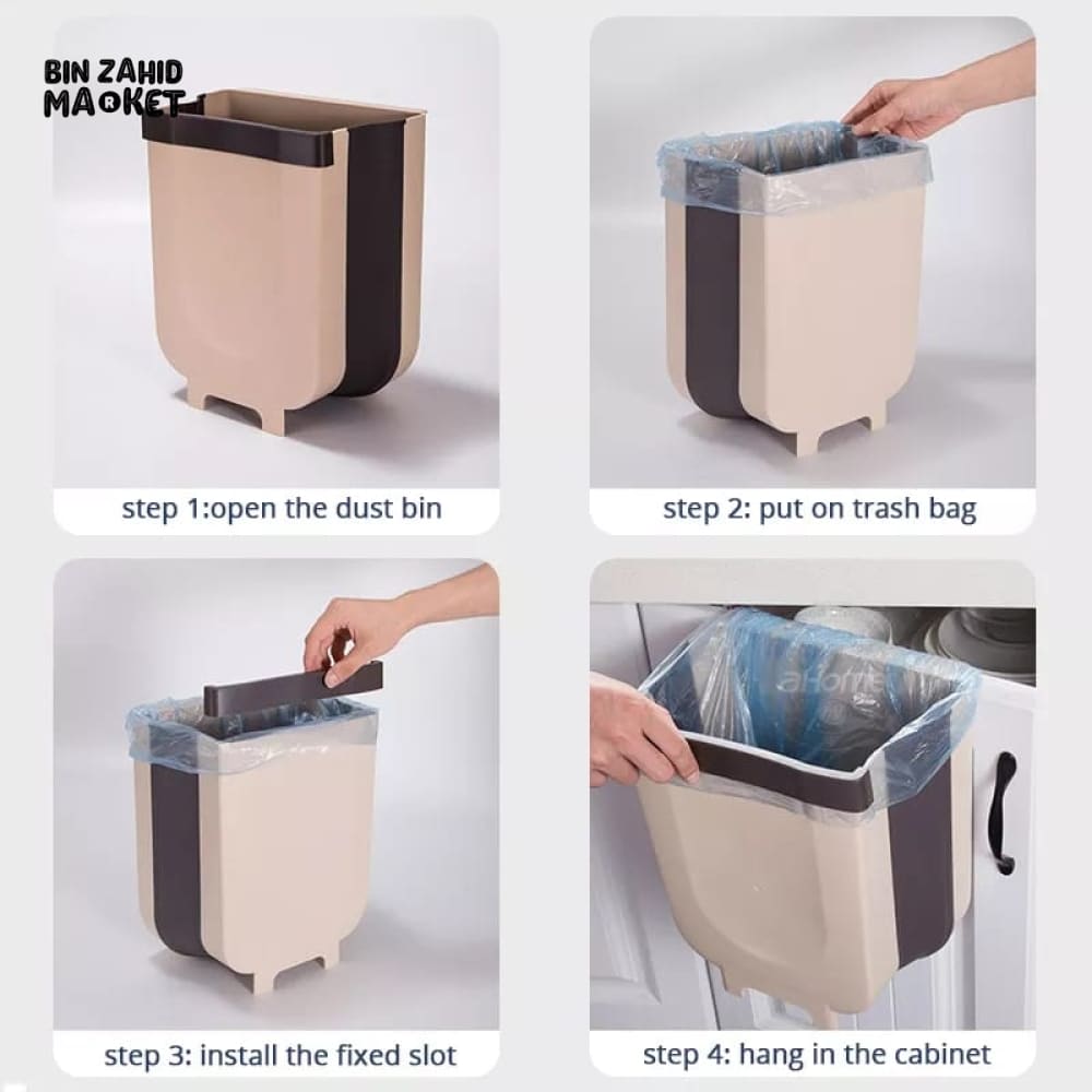 FOLDABLE CABINET TRASH BIN