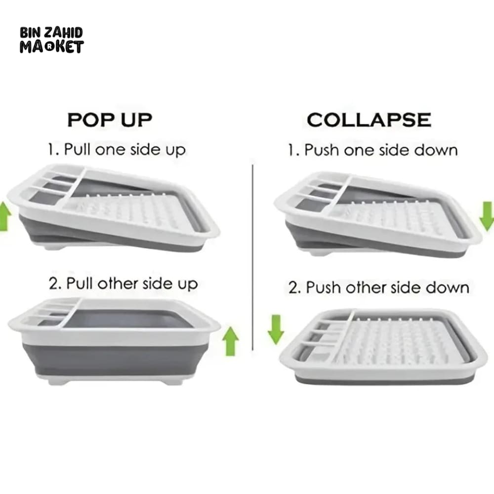 FOLDABLE DISHES DRAIN RACK