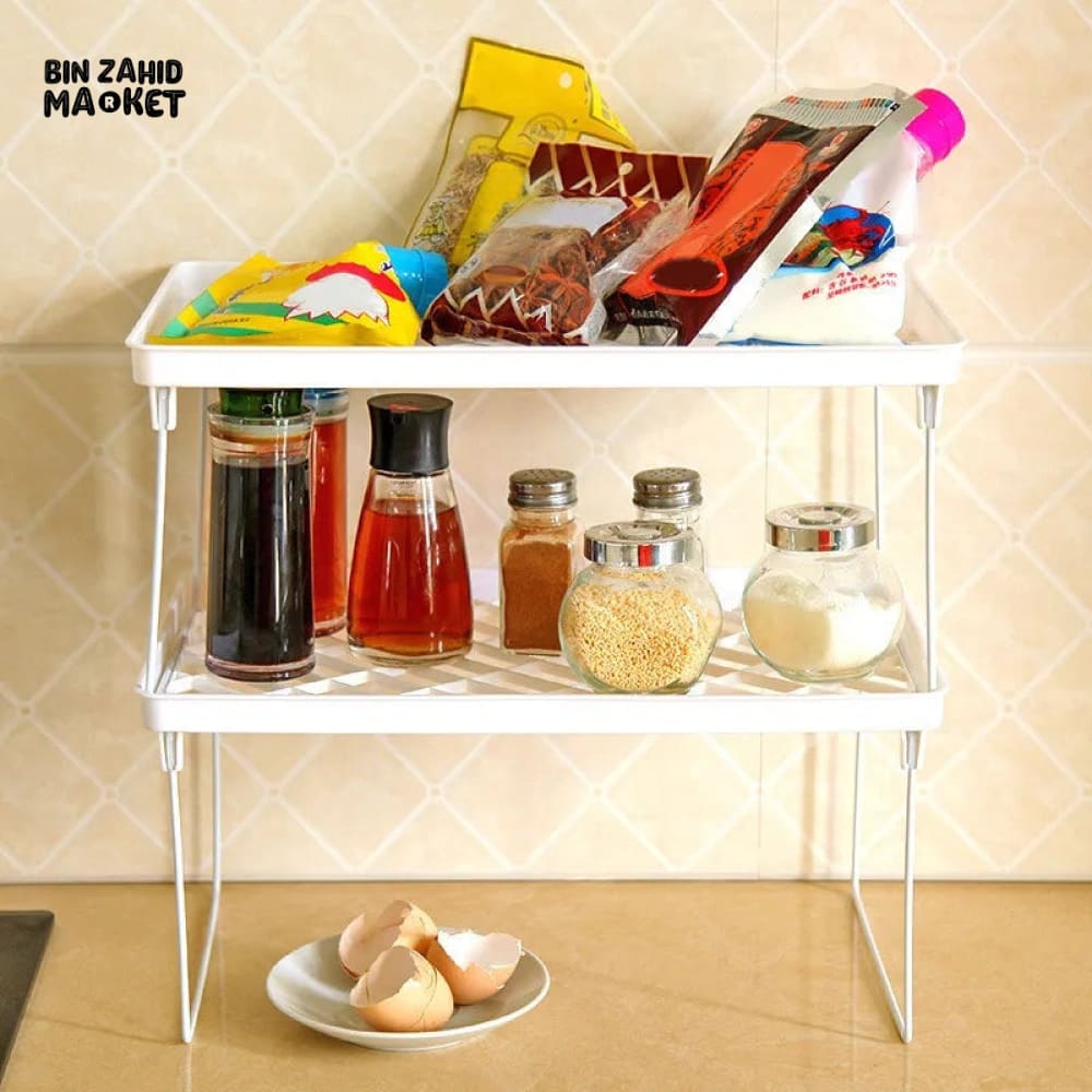 FOLDABLE KITCHEN STORAGE RACK
