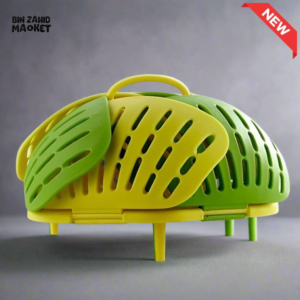 FOLDABLE STEAMER COOKING BASKET – MULTIFUNCTIONAL VEGETABLE DUMPLING & FOOD STEAMER FOR POTS & PANS