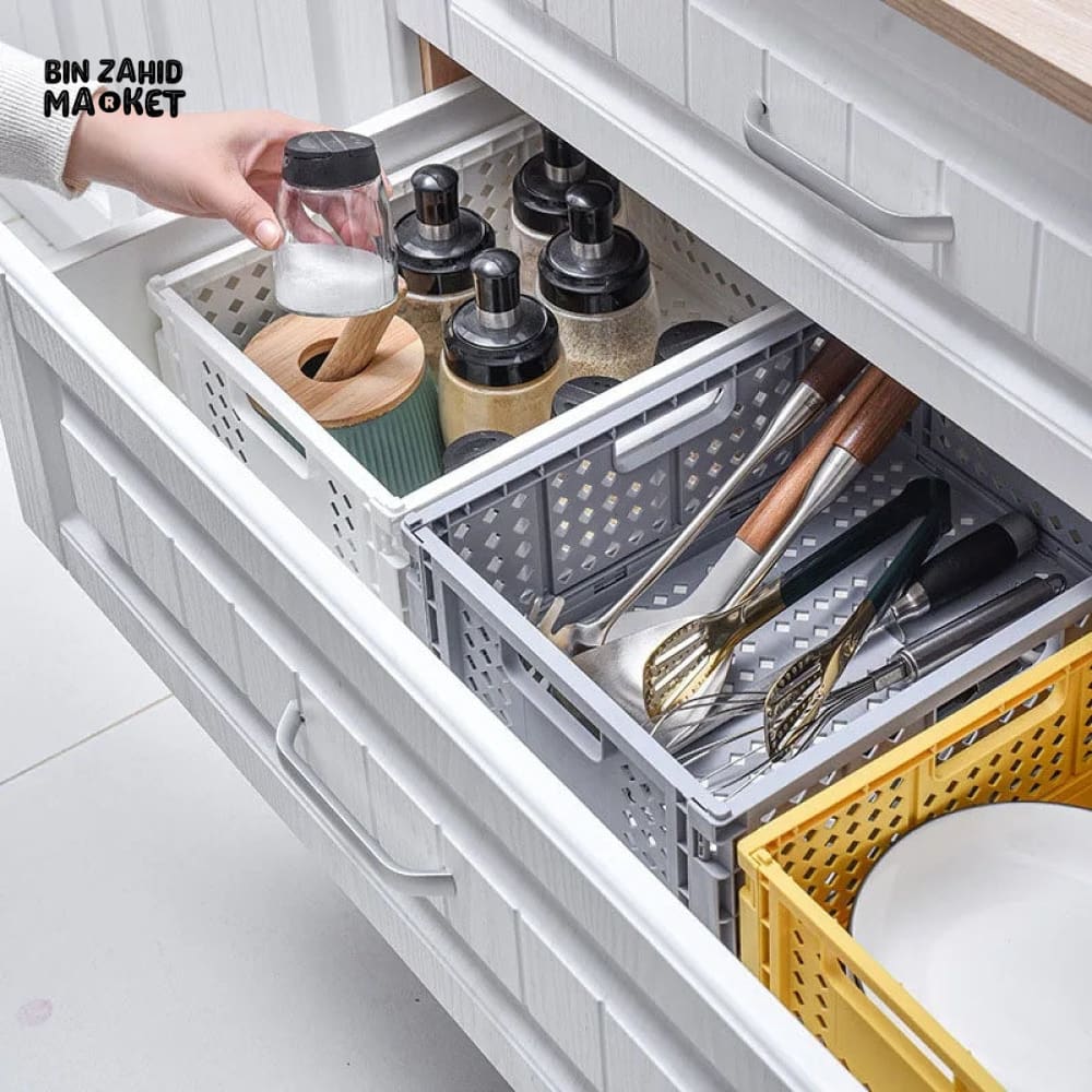 FOLDABLE STORAGE BASKET
