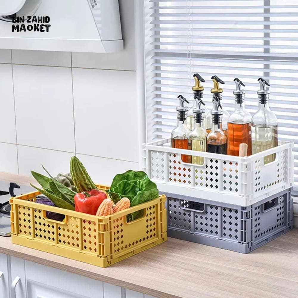 FOLDABLE STORAGE BASKET