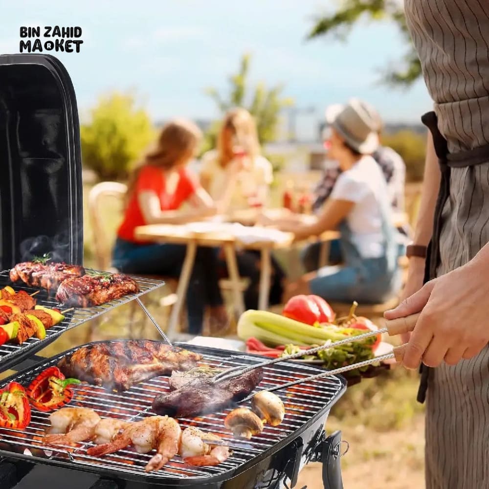 FOLDABLE TABLE TOP BARBEQUE GRILL