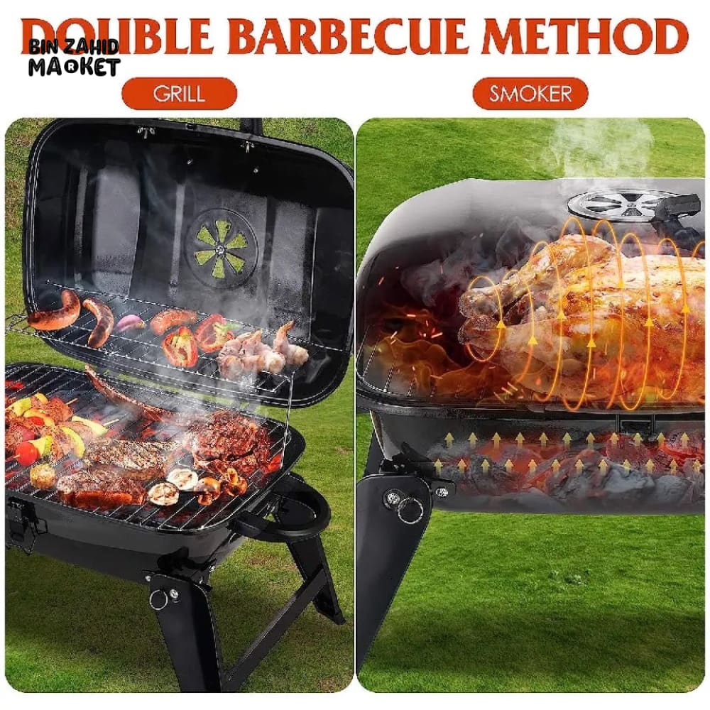 FOLDABLE TABLE TOP BARBEQUE GRILL