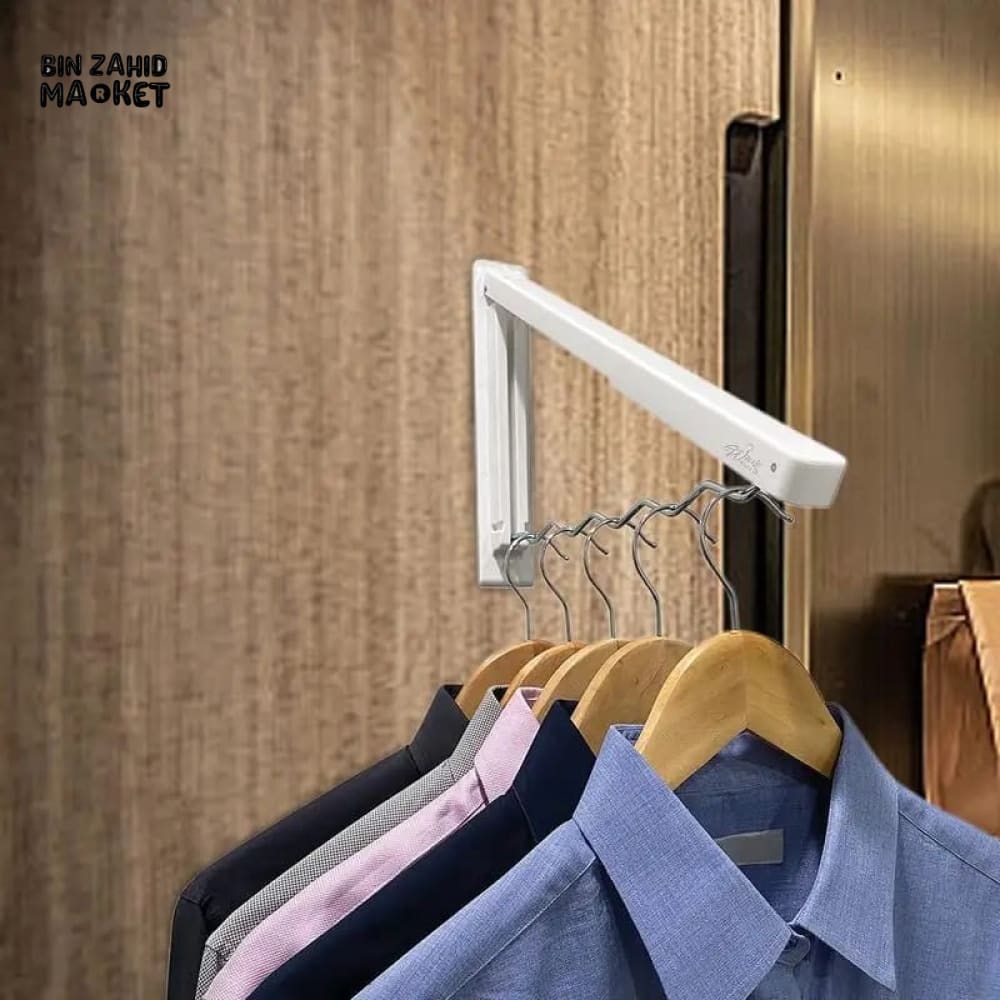 FOLDABLE WALL MOUNTED CLOTH HANGER