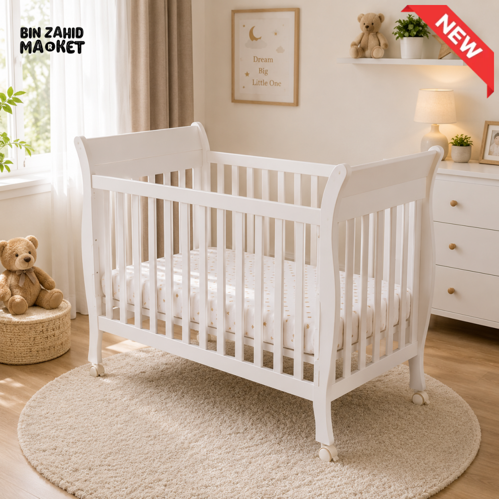 FOLDABLE WOODEN BABY CRIB