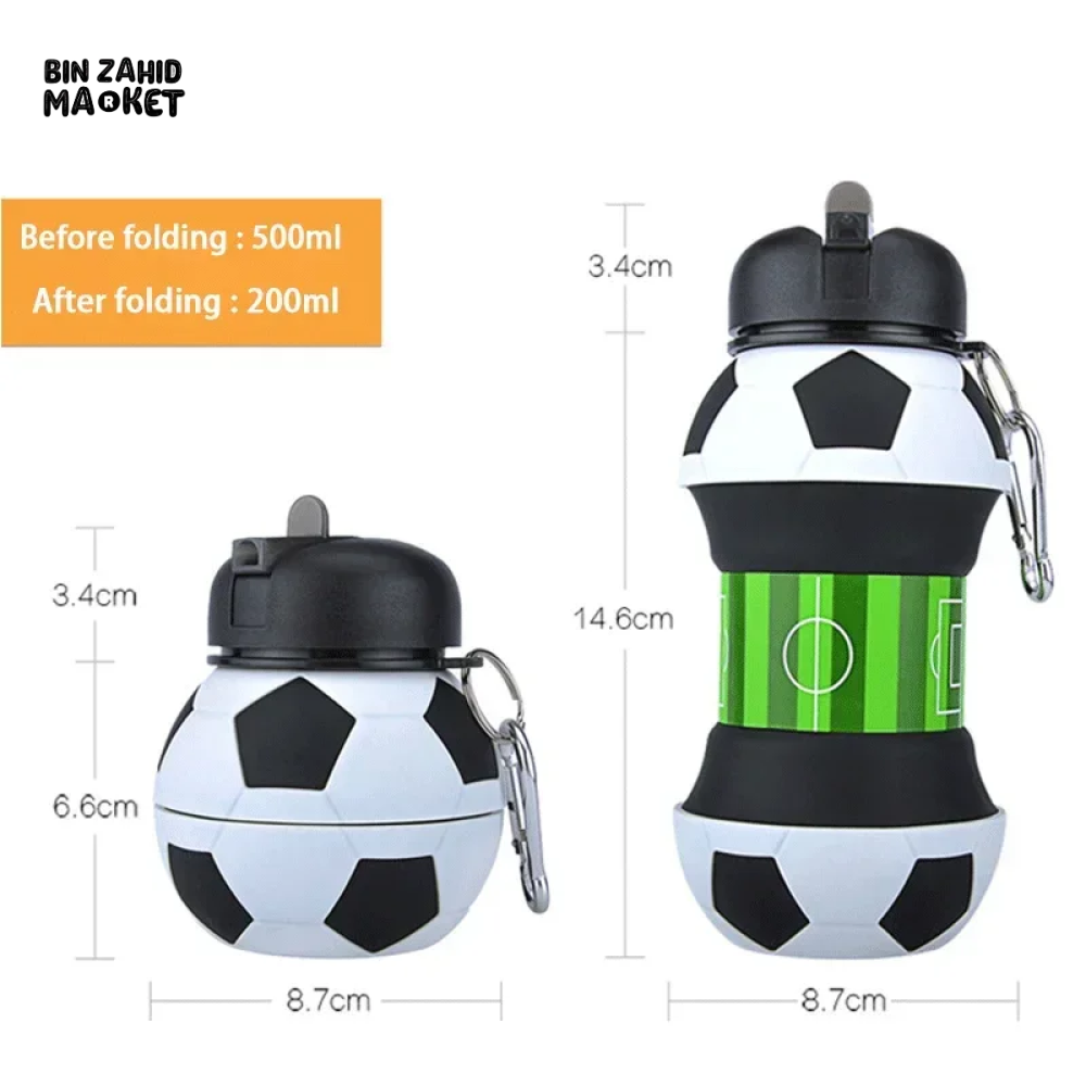 FOLDING SILICONE WATER CUP PORTABLE & LEAK-PROOF OUTDOOR SPORTS & KIDS-FRIENDLY DESIGN