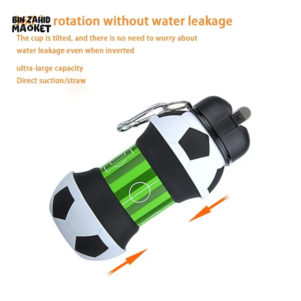 FOLDING SILICONE WATER CUP PORTABLE & LEAK-PROOF OUTDOOR SPORTS & KIDS-FRIENDLY DESIGN