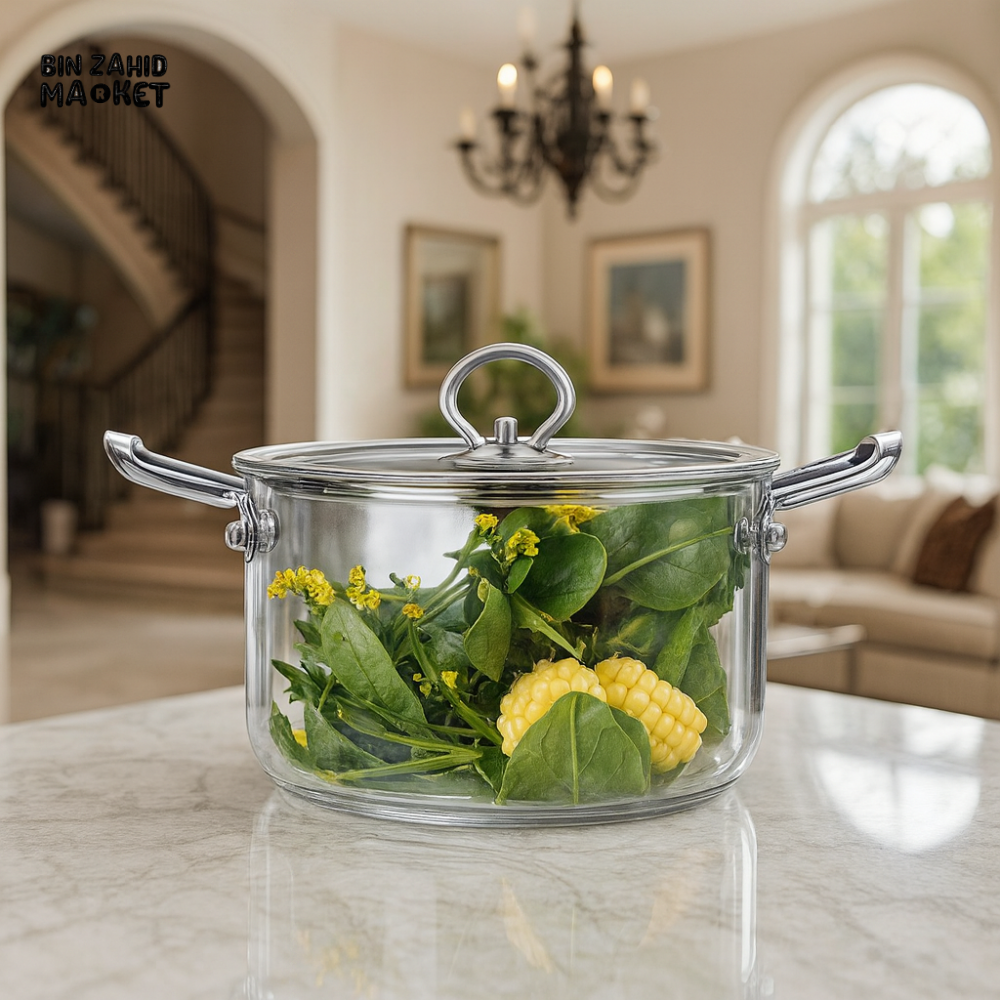 GLASS COOKING POT 3500ML BG45119