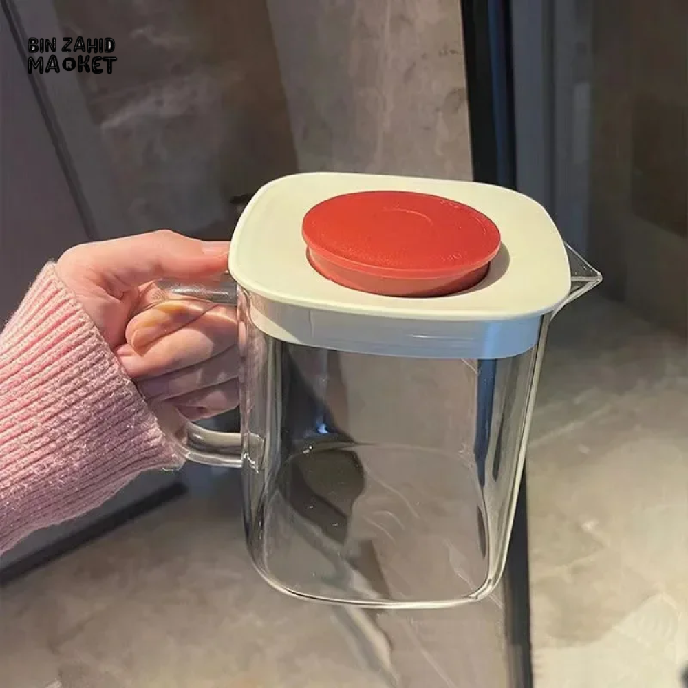 GLASS CUP FOR BREWING TEA – INTEGRATED TEA CUP WITH HANDLE TRANSPARENT TEA SEPARATION CUP