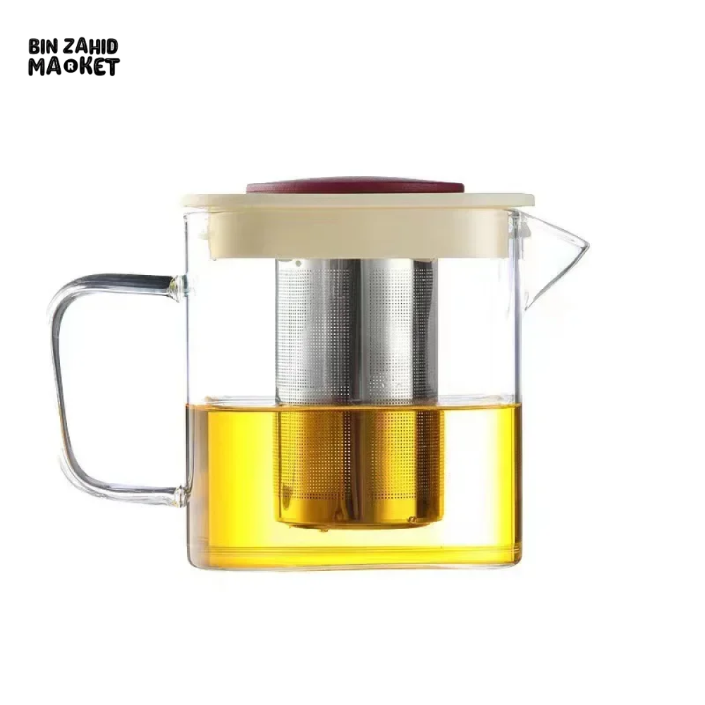 GLASS CUP FOR BREWING TEA – INTEGRATED TEA CUP WITH HANDLE TRANSPARENT TEA SEPARATION CUP