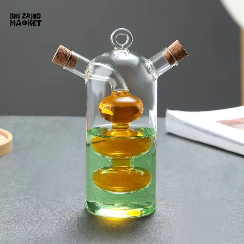 GLASS OIL & VINEGAR BOTTLE – KITCHEN STORAGE CONTAINER Design 01