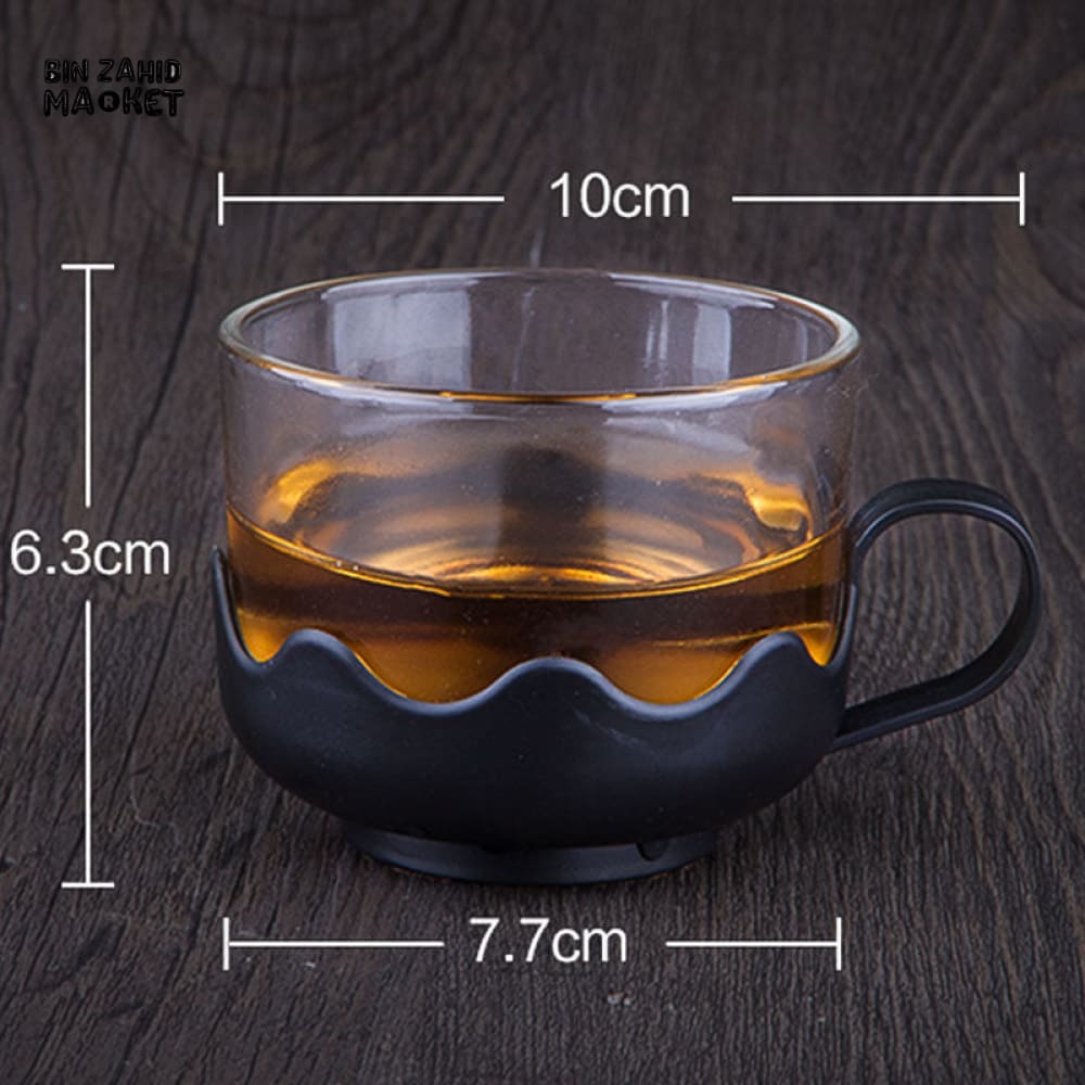 GLASS TEAPOT WITH CUPS