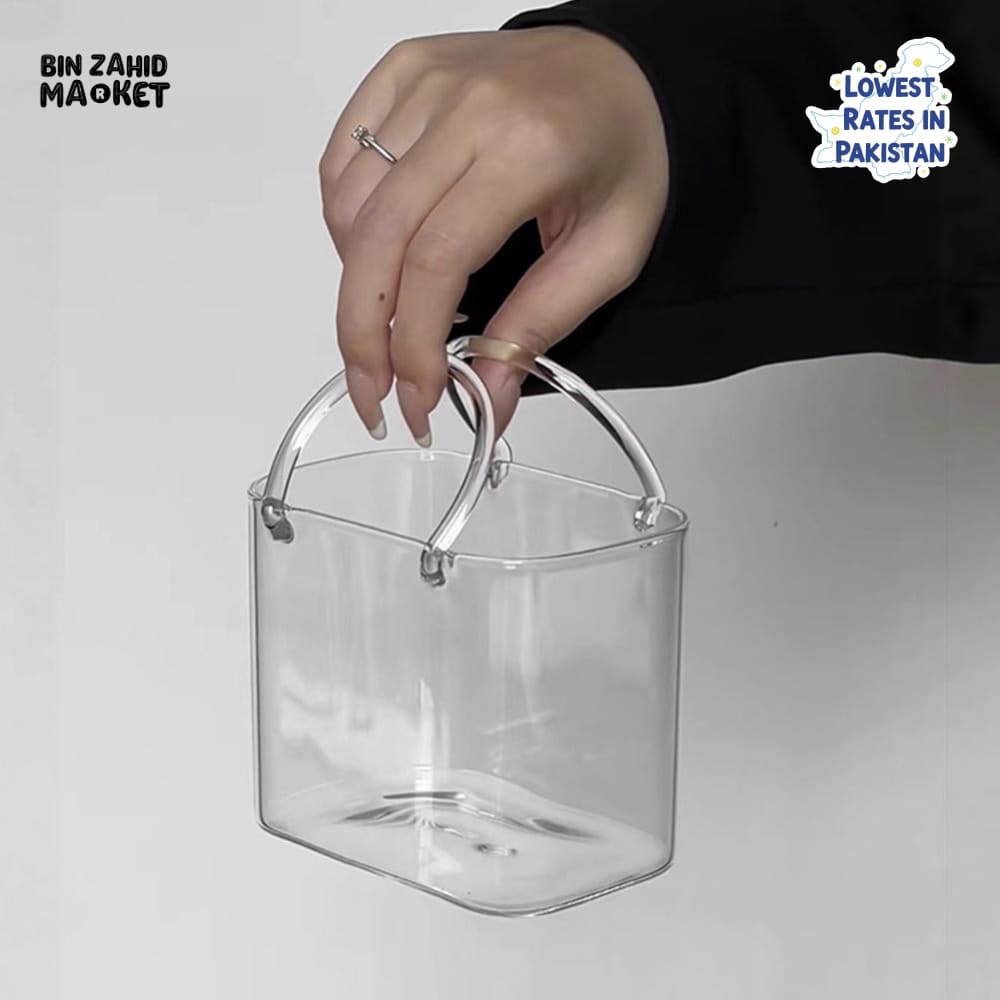 GLASSIUM HANDBAG-SHAPED COCKTAIL CUP