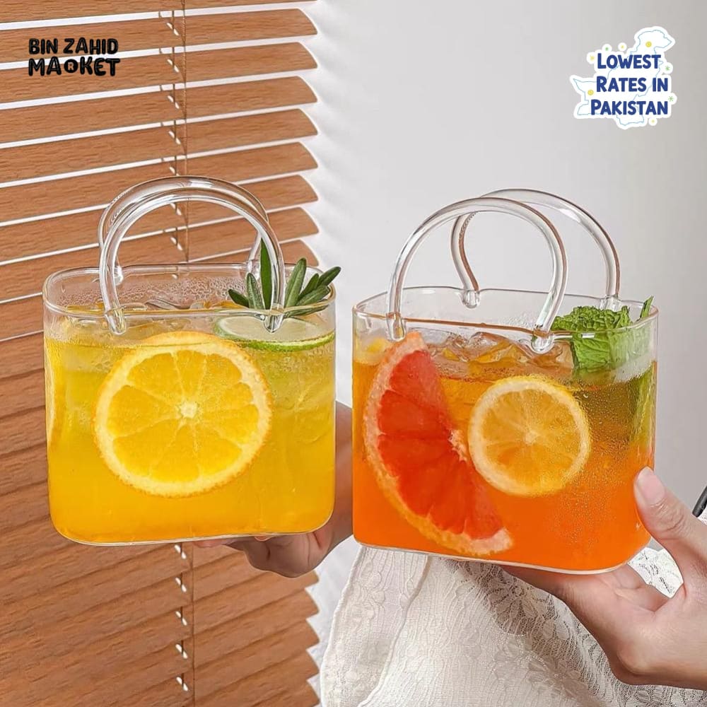 GLASSIUM HANDBAG-SHAPED COCKTAIL CUP