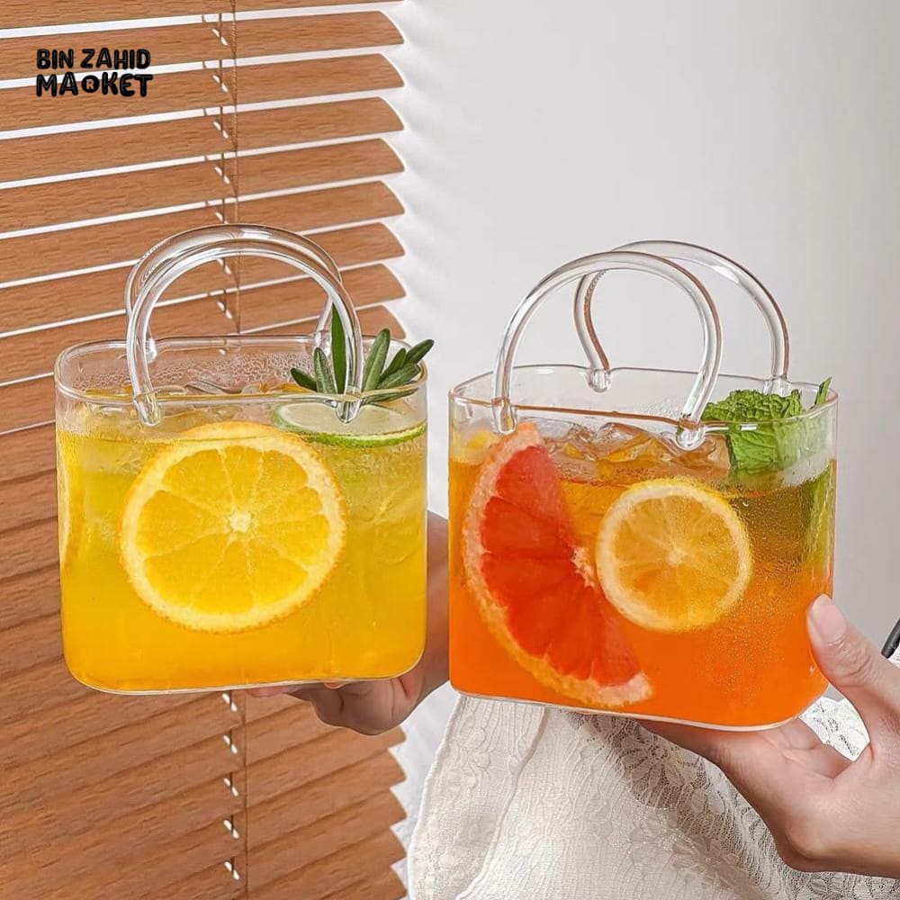GLASSIUM HANDBAG-SHAPED COCKTAIL CUP