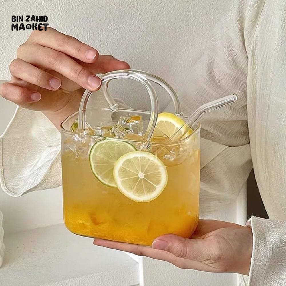 GLASSIUM HANDBAG-SHAPED COCKTAIL CUP