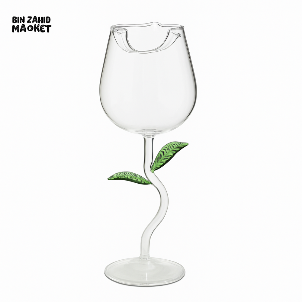 Rose Flower Shaped Glass