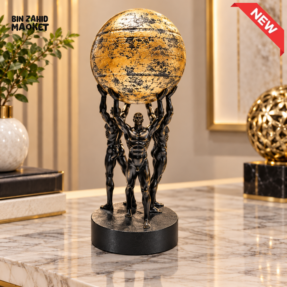 GLOBE SUPPORT FIGURE DECOR