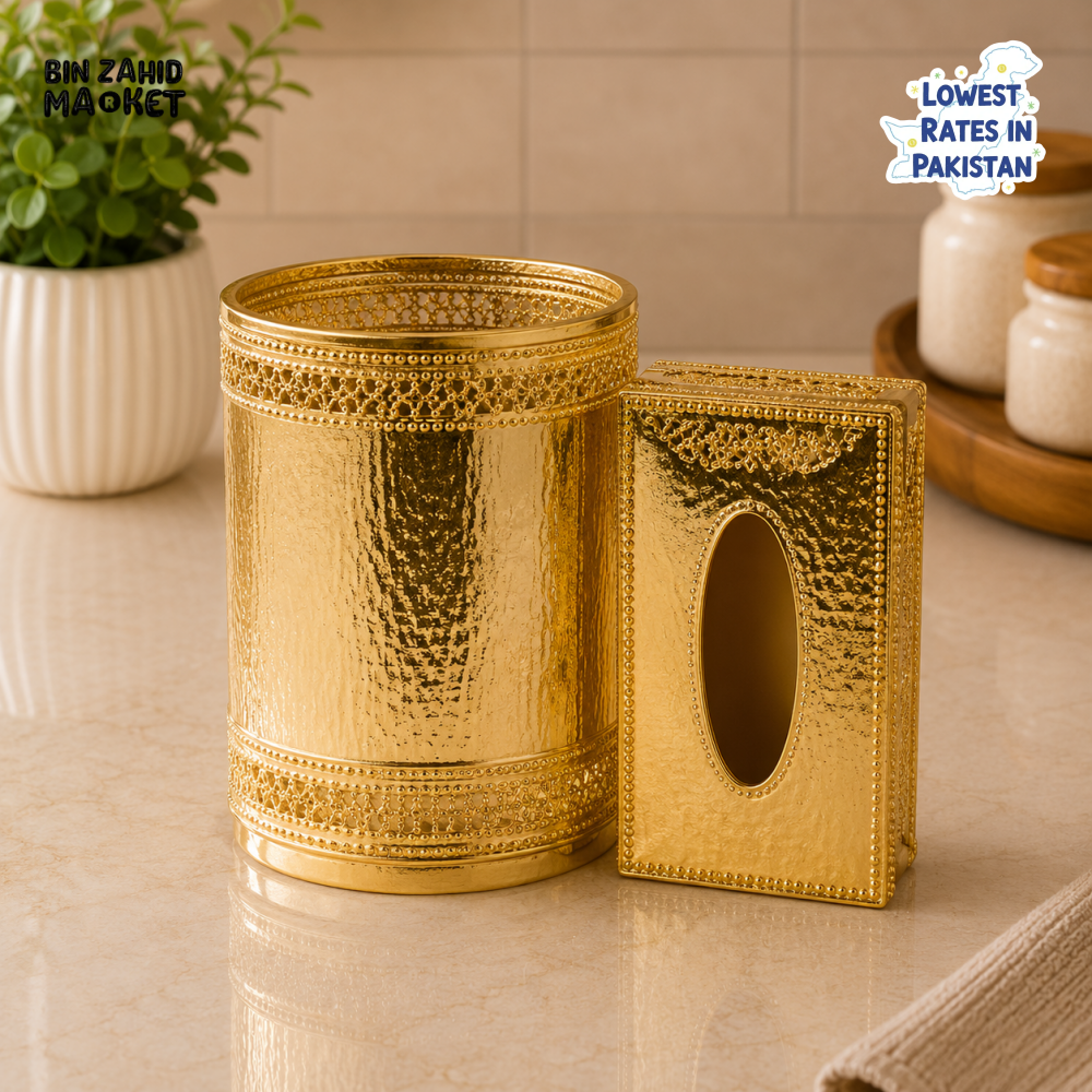 GOLDLUXA LUXURY BATHROOM ACCESSORY SET