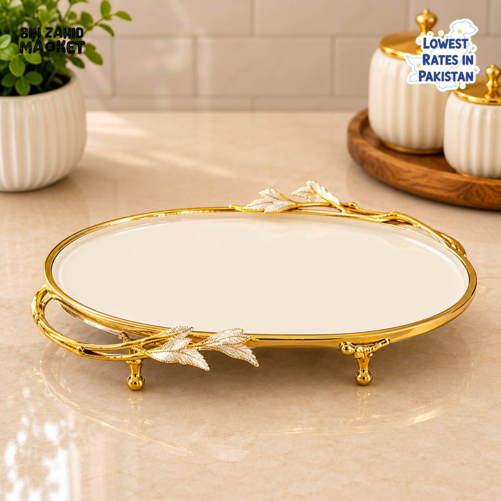 GOLDLUXA OVAL SERVING TRAY