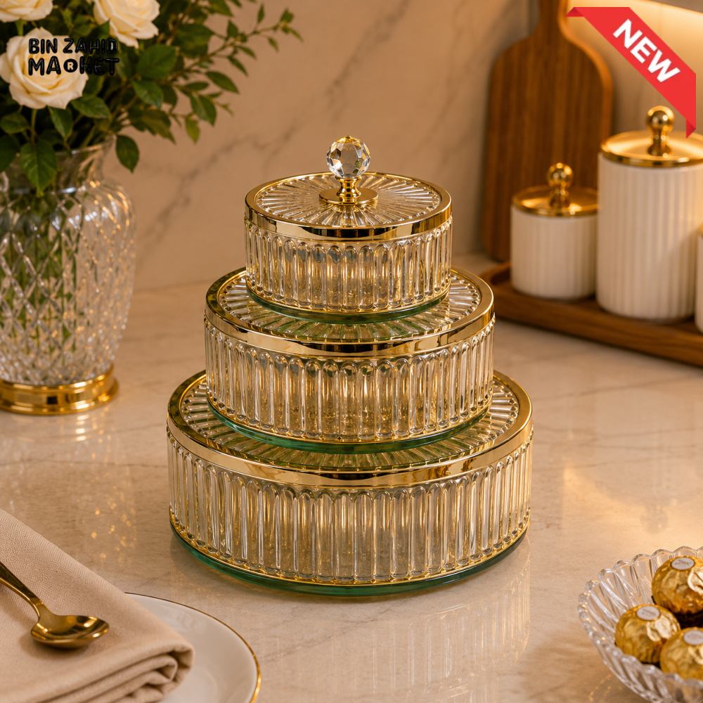 GOLDLUXA PRESTIGE CRYSTAL 3 PCS CANDY SET