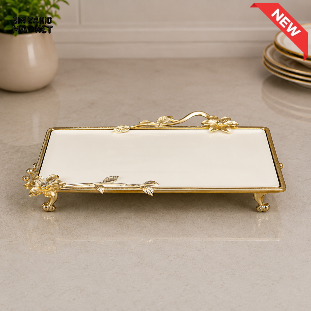 GOLDLUXA RECTANGULAR SERVING TRAY