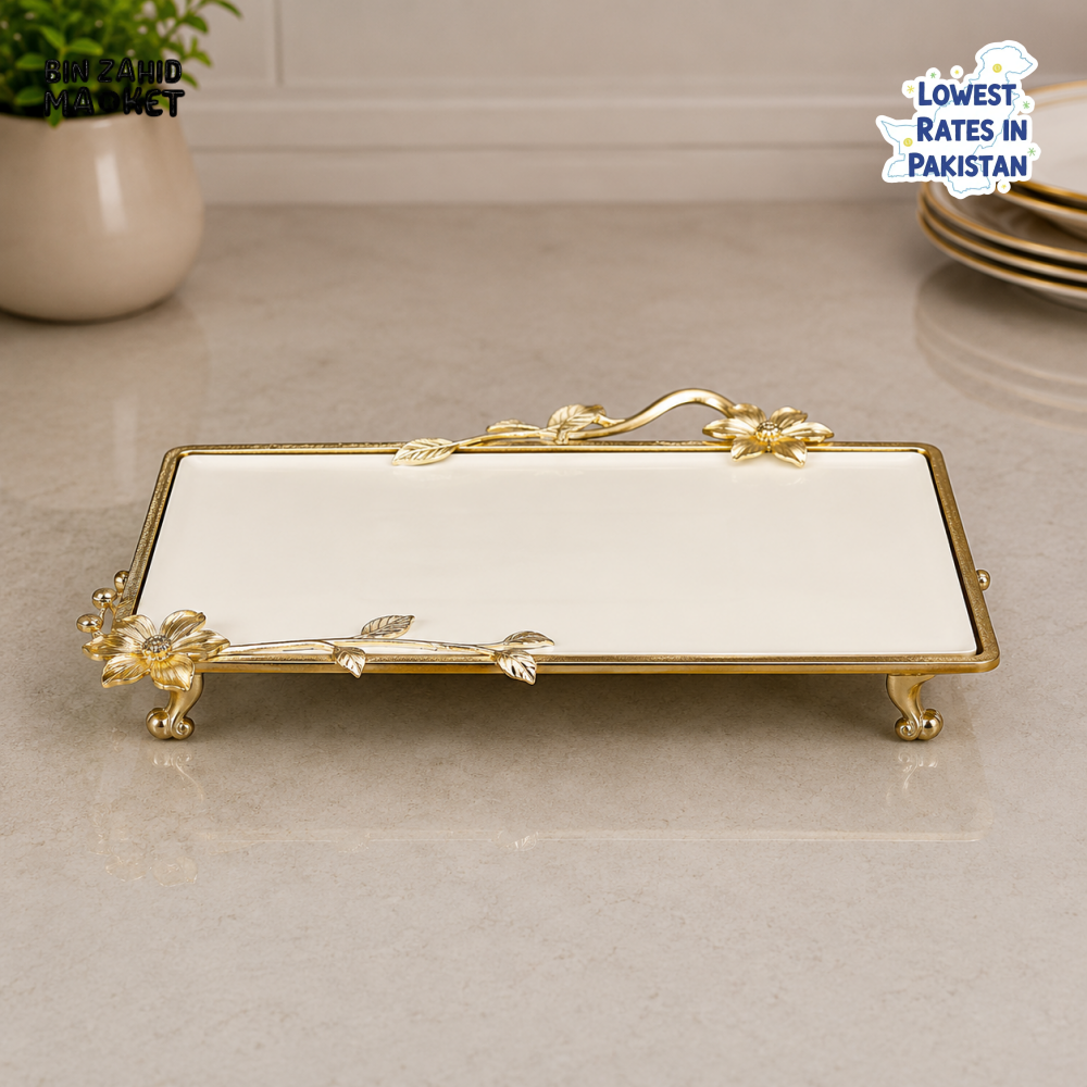 GOLDLUXA RECTANGULAR SERVING TRAY