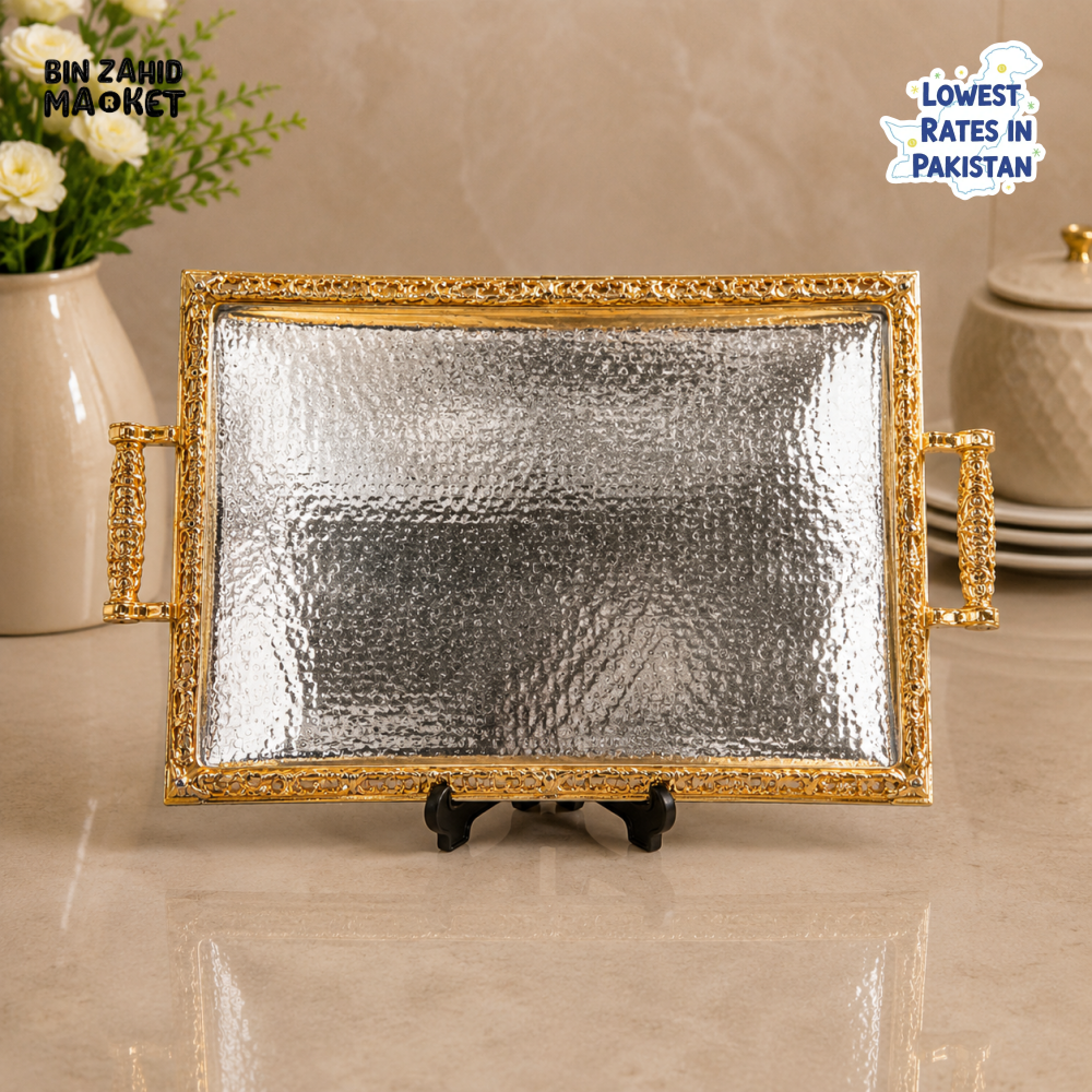 GOLDLUXA RECTANGULAR SERVING TRAY - XXXL / SIZE