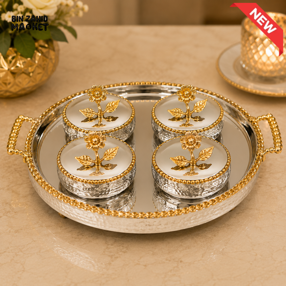 GOLDLUXA ROYAL CONDIMENT SERVING SET