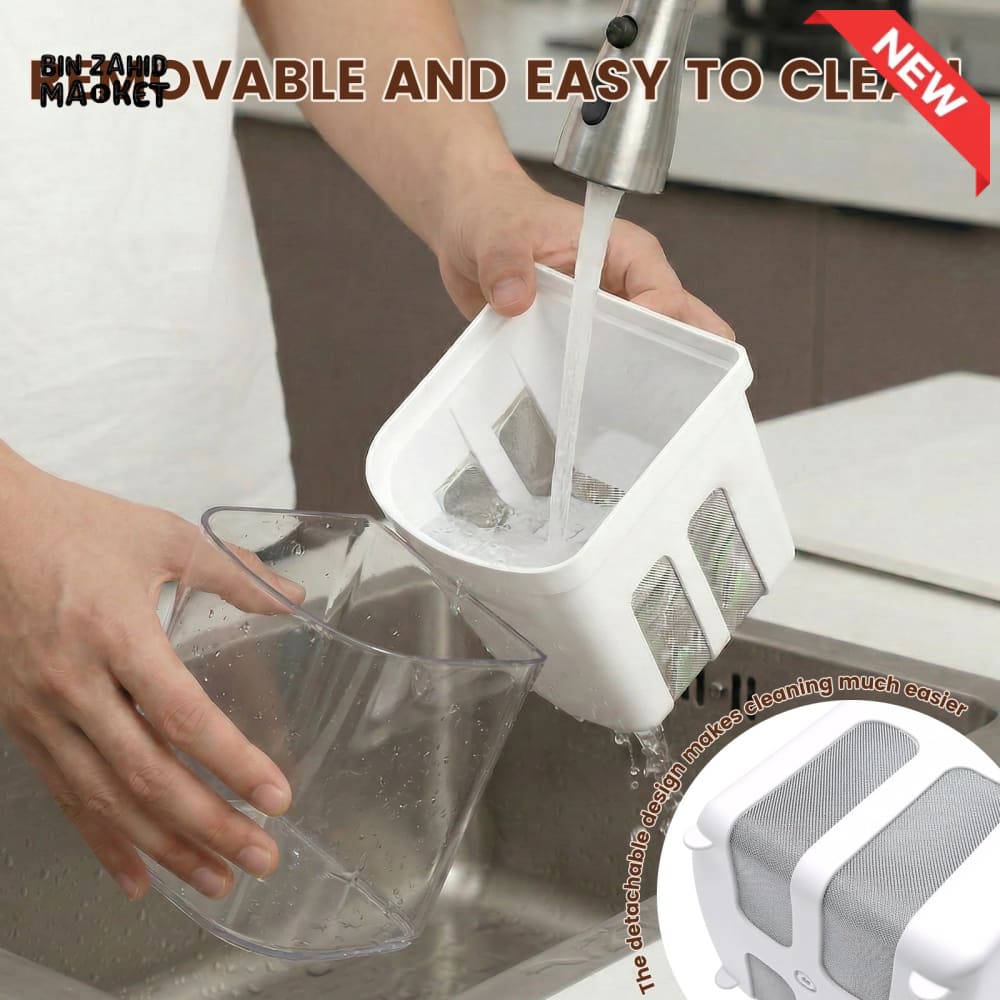 GREEK YOGURT MAKER & FILTER SIEVE – WHEY SEPARATOR & CHEESE MOISTURE STRAINER KITCHEN TOOL 1500ML - ROUNDED SQUARE