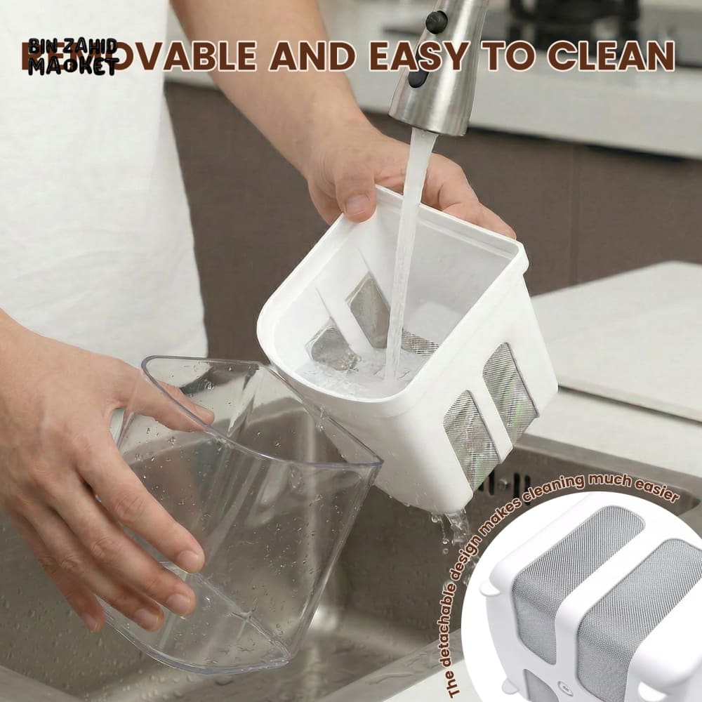 GREEK YOGURT MAKER & FILTER SIEVE – WHEY SEPARATOR & CHEESE MOISTURE STRAINER KITCHEN TOOL 1500ML - ROUNDED SQUARE