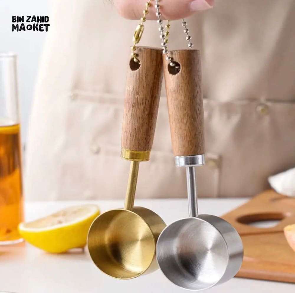HANGEABLE WOOD HANDLE MODERN SPOON