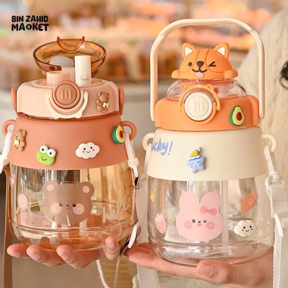 HAPPY BUNNY WATER BOTTLE 1200ML