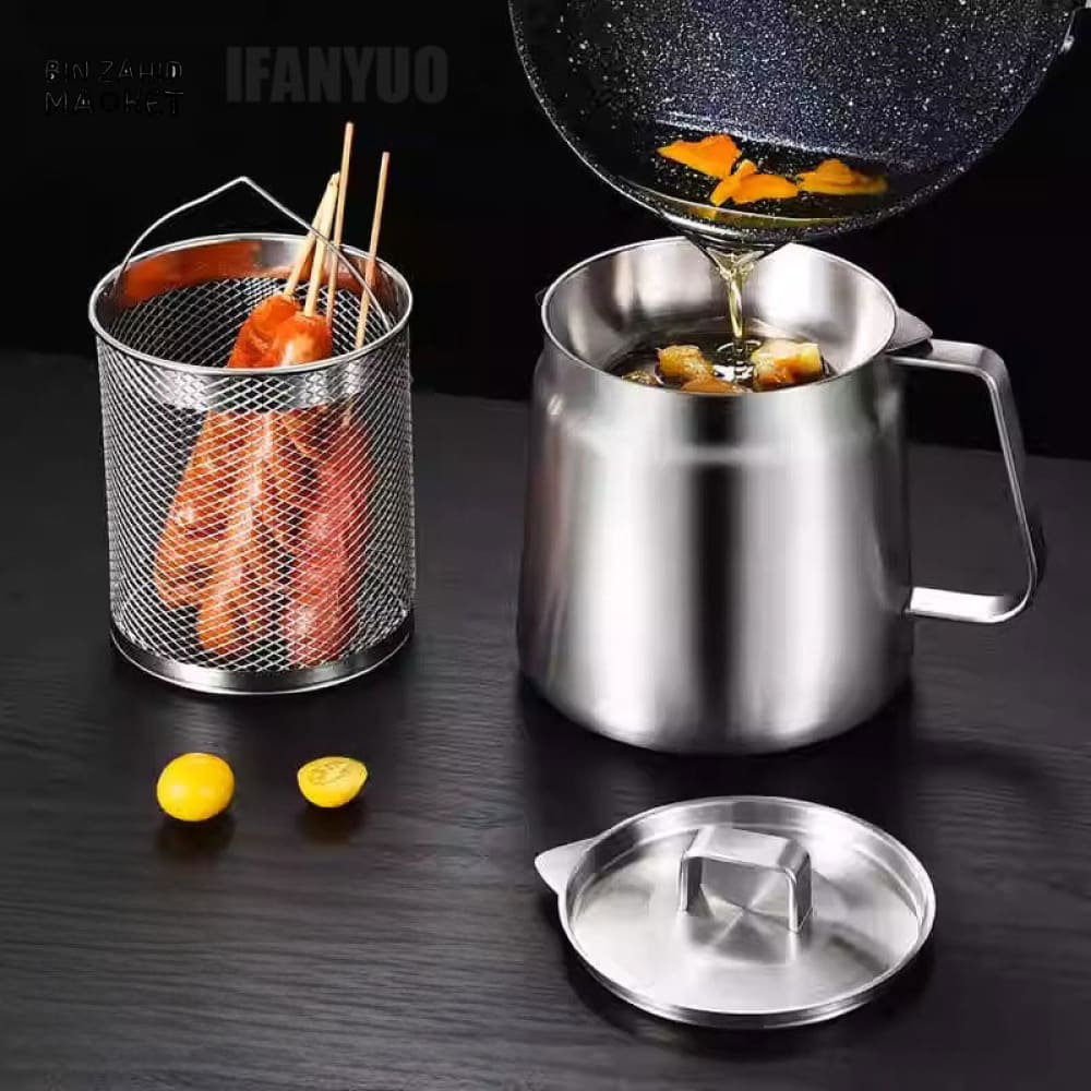 HEAVY-DUTY 304 SS OIL STRAINER & FILTER BASKET