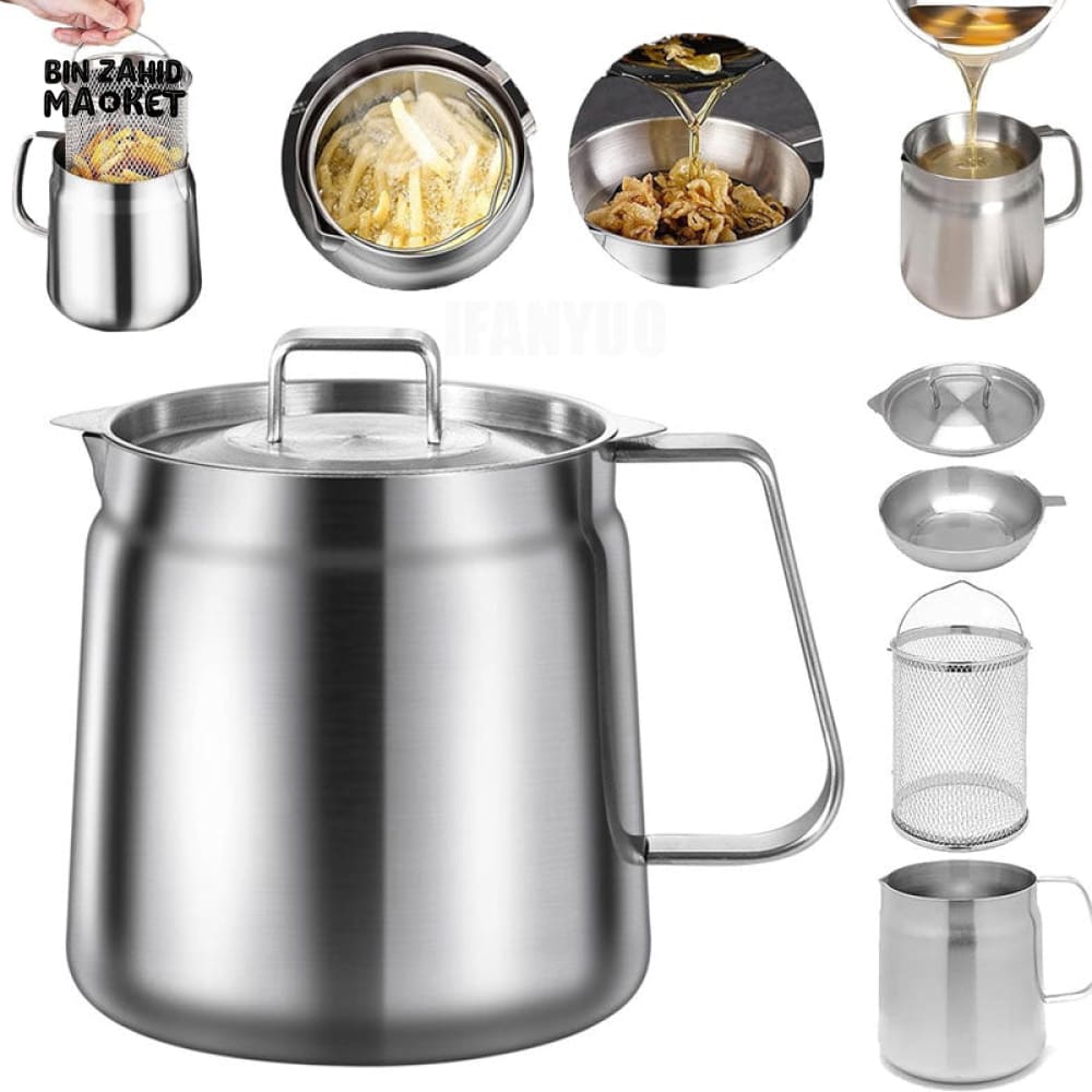 HEAVY-DUTY 304 SS OIL STRAINER & FILTER BASKET