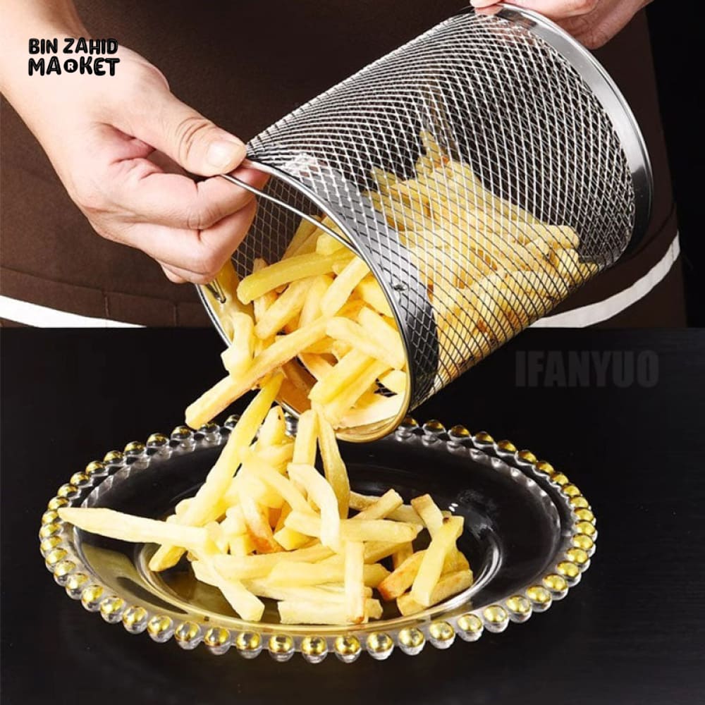 HEAVY-DUTY 304 SS OIL STRAINER & FILTER BASKET