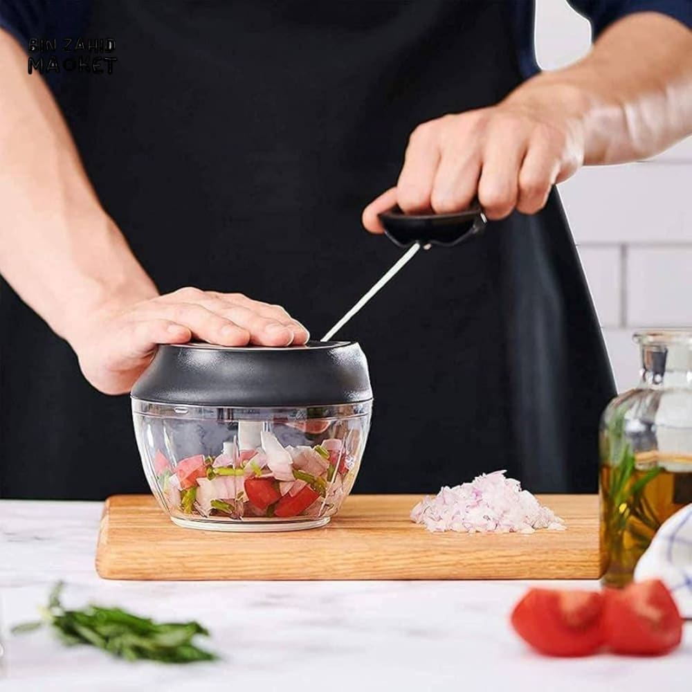 HEAVY DUTY MANUAL FOOD CHOPPER – HAND PULL VEGETABLE & MEAT CHOPPER KITCHEN TOOL