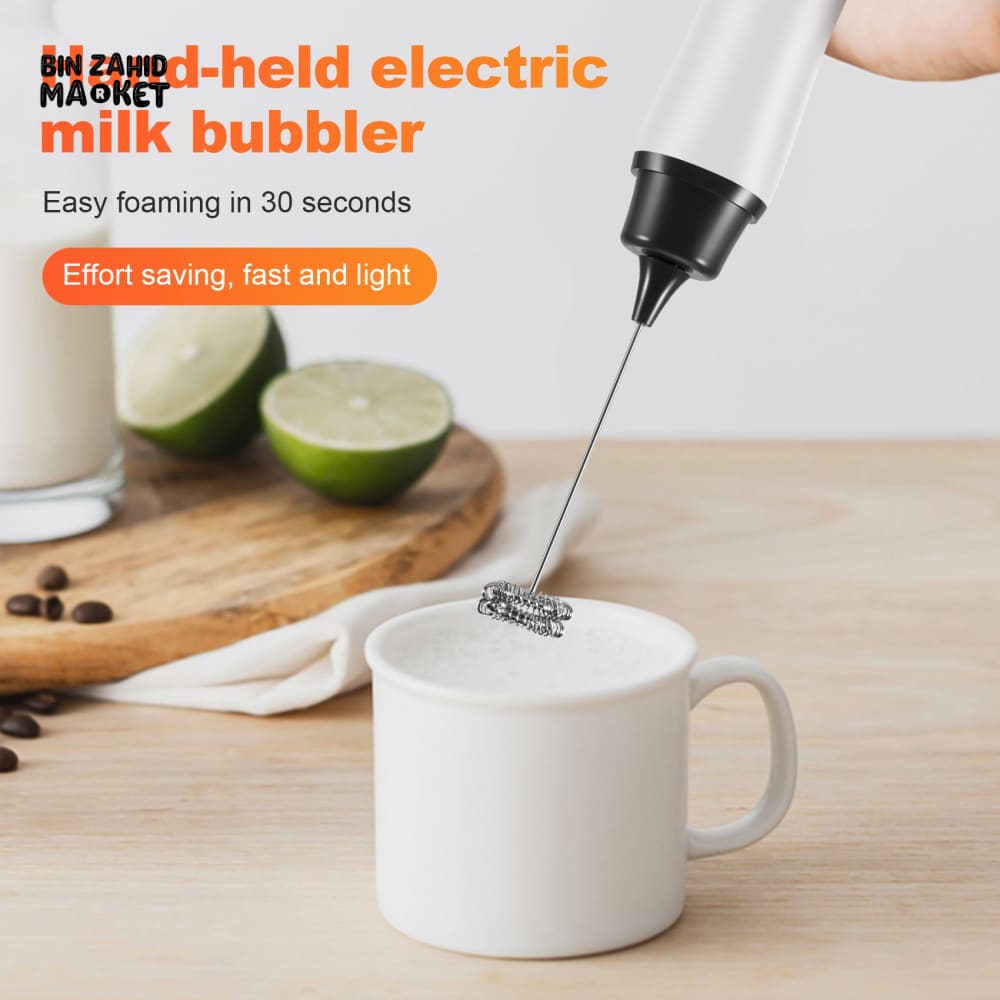 HEAVY-DUTY RECHARGEABLE MILK FROTHER & COFFEE BEATER
