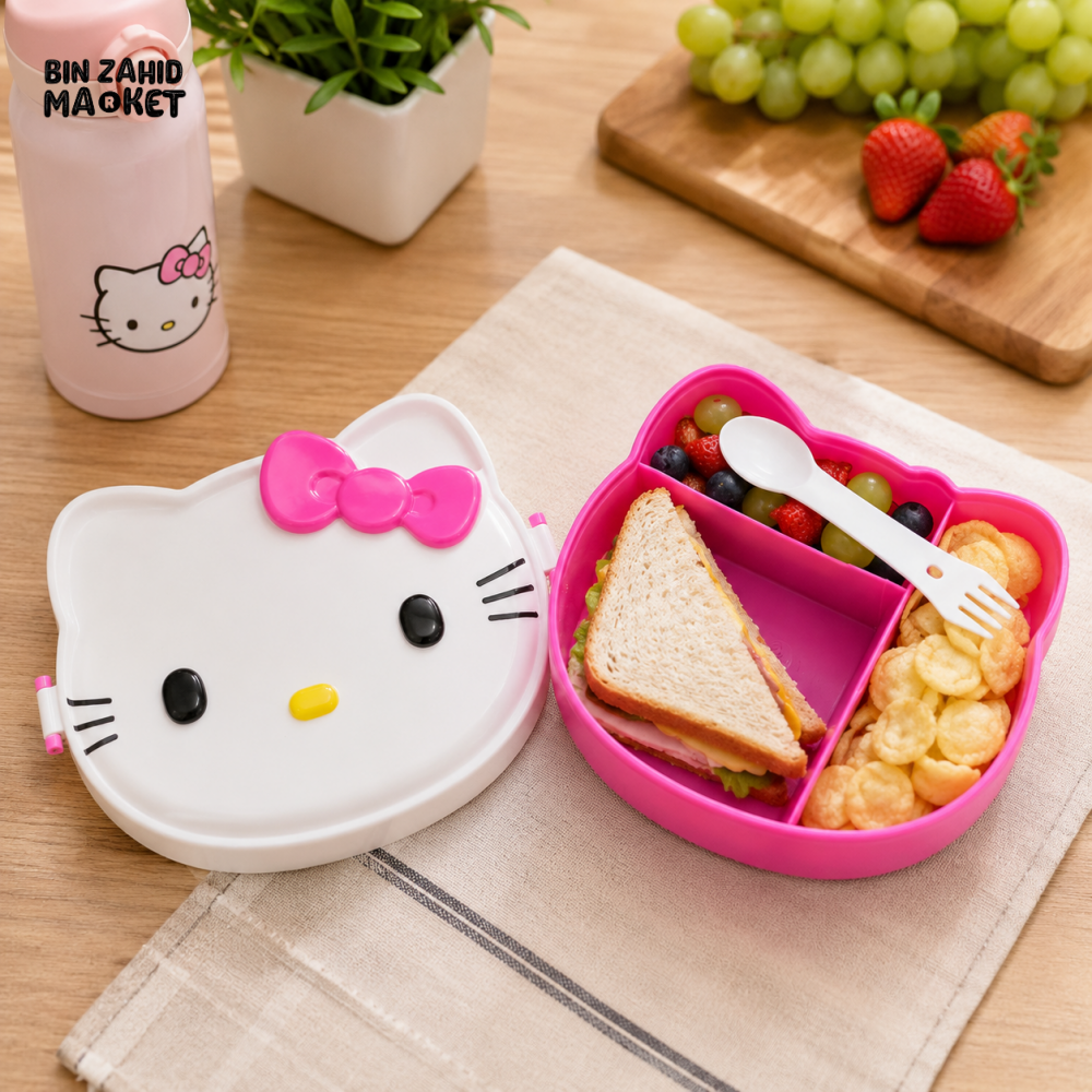 HELLO KITTY KIDS LUNCH BOX – 3 COMPARTMENT